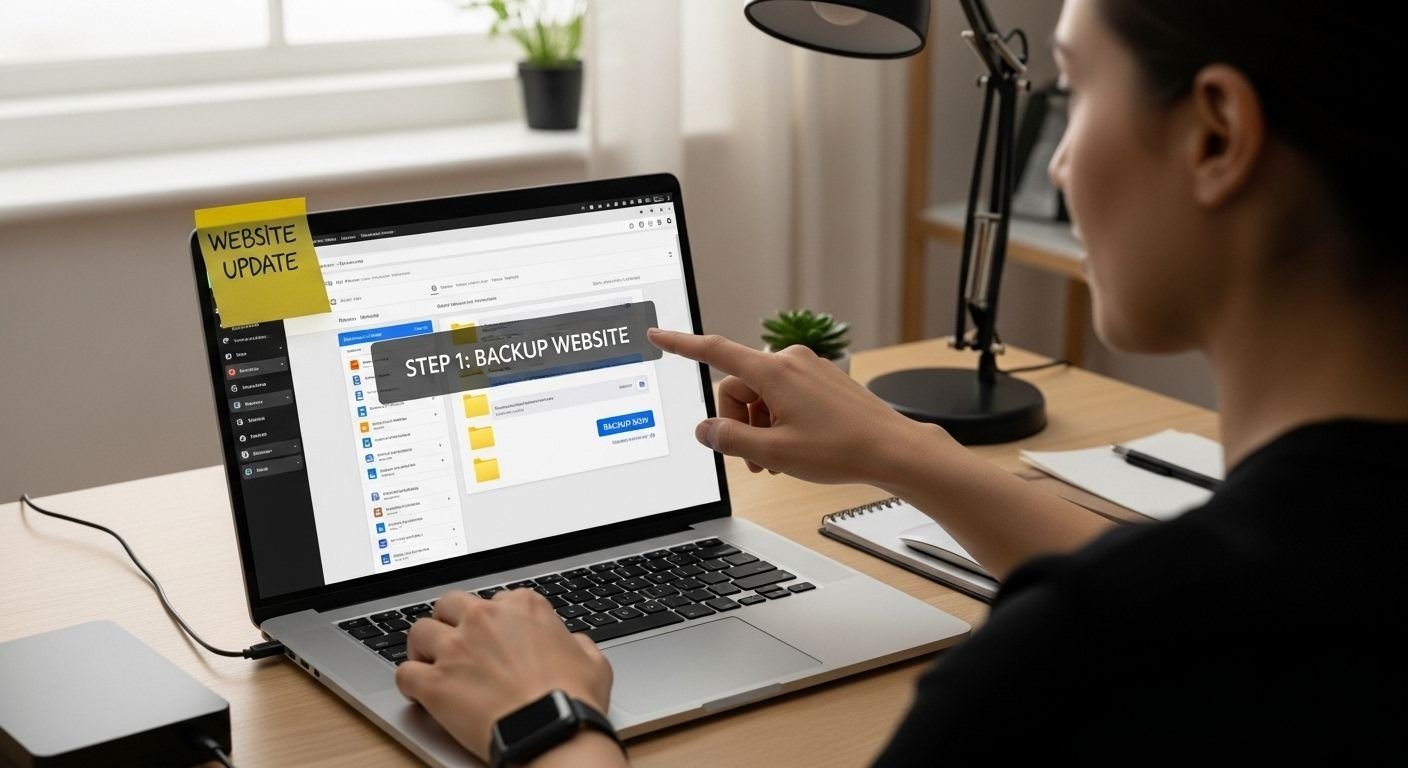 website update backup